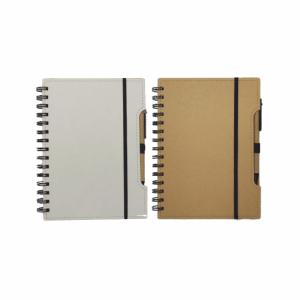 Caderno Ecológico com elástico  70 folhas  15,2x20,8 4X0  Capa Transfer 